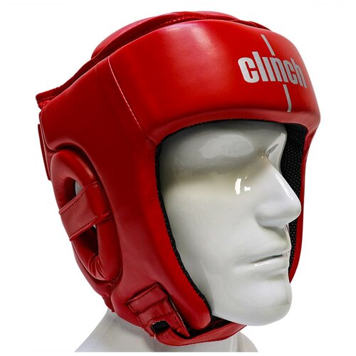 фото Шлем для кикбоксинга clinch helmet kick - красный, m