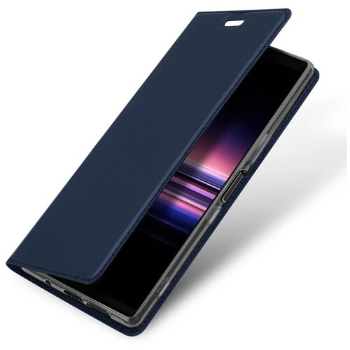 фото Чехол-книжка sony xperia xz5/xperia 5/xperia 2, dux ducis skin pro series, боковой, синий x-case