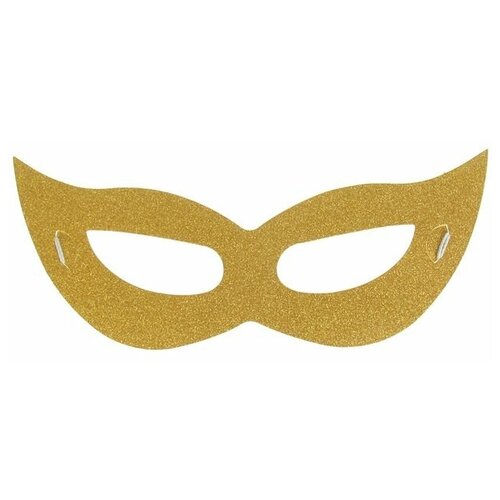 фото Карнавальная маска «незнакомка», цвет золотой сималенд