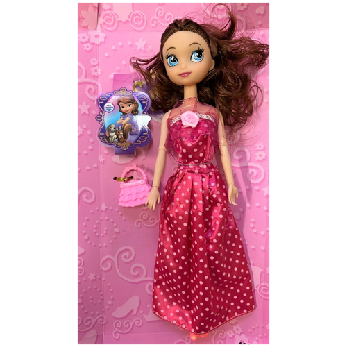 фото Игрушка для девочек кукла сладкая принцесса (в розовом платье) big-store