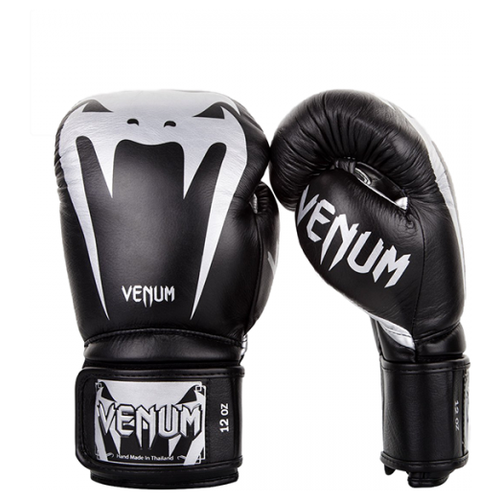 фото Боксерские перчатки venum giant 3.0 black/silver (14 унций)
