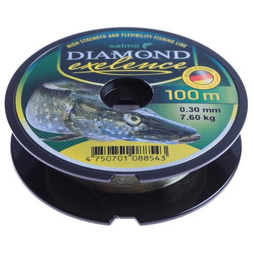 фото Леска монофильная salmo diamond exelence 100 м, 0,30 мм