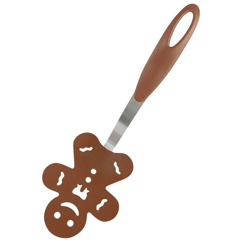 фото Лопатка для блинов декоративная пряничный человечек pt-gingerbread р-р 27x9,3 см (сталь, нейлон) (985951) mallony
