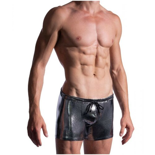 фото Плавки - боксеры "m2196 - beach hip boxer black" / manstore / серебристый / размер m