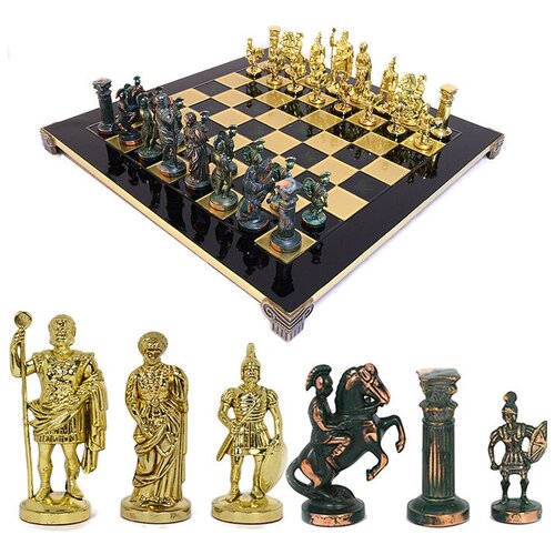 фото Manopoulos шахматный набор греко римский период в футляре 475*475*80мм