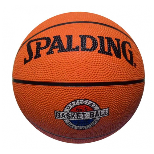 фото Мяч баскетбольный spalding №5 резиновый оранжевый