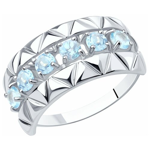 фото Diamant кольцо из серебра с топазами 94-310-00800-1, размер 19