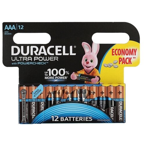 фото Батарея duracell ultra power lr03-12bl aaa (12шт)