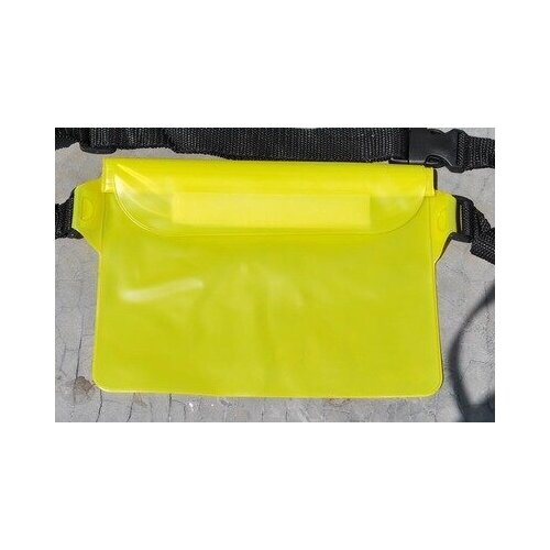 фото Водонепроницаемая сумка-чехол на пояс/плечо для документов nuobi 220х170мм (желтый)