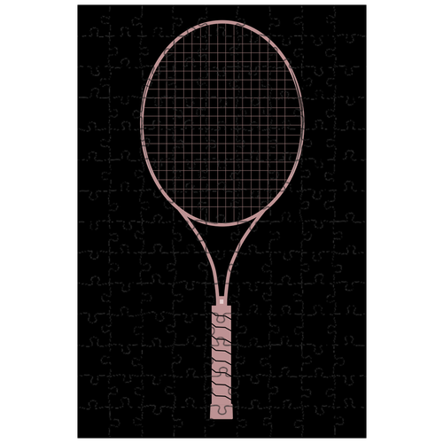 фото Магнитный пазл 27x18см."большой теннис, ракетка, спорт" на холодильник lotsprints