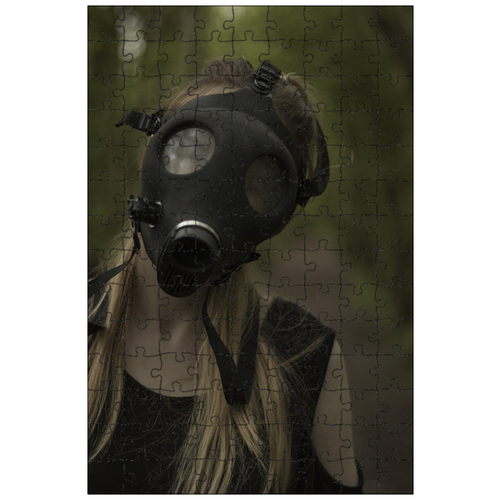 фото Магнитный пазл 27x18см."газ, маска, ядерный" на холодильник lotsprints