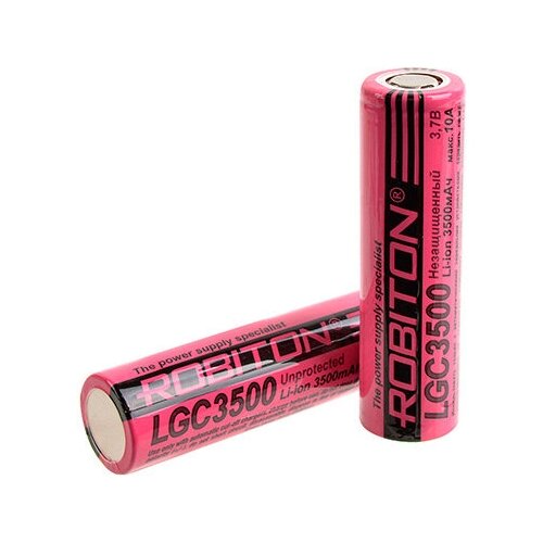 фото Аккумулятор 18650 - robiton 3500mah lgc3500 10a pk1 (1 штука) 15703