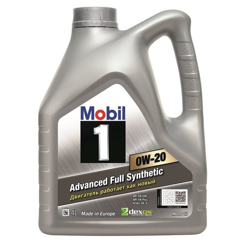 фото Моторное масло mobil 1 0w-20 4л