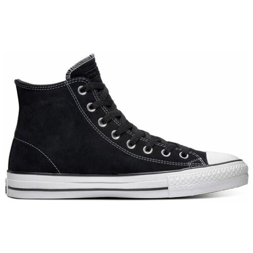 фото Кеды converse ctas pro hi black/black/white 159573 кожаные черные (39)