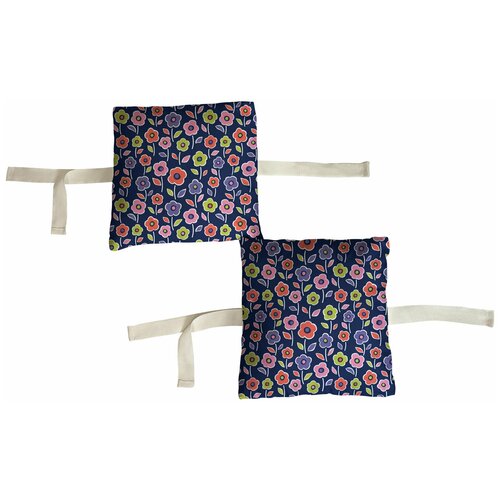 фото Набор бортиков в детскую кроватку "цветы на фиолетовом" 8 шт. marengo textile