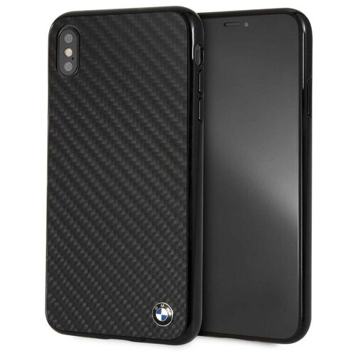 фото Чехол cg mobile bmw signature real carbon hard для iphone xs max, цвет черный (bmhci65mbc)