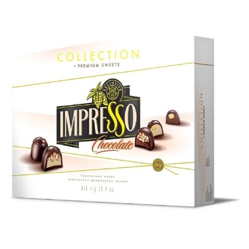 фото Подарочный набор шоколадных конфет impresso premium, белый, 848 гр. спартак