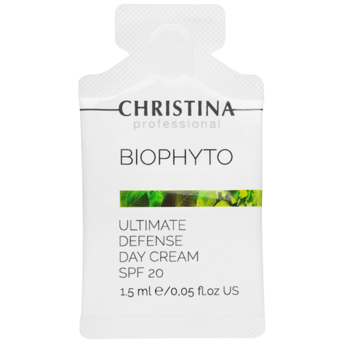 фото Крем для лица christina biophyto ultimate defense day cream spf 20 абсолютная защита, дневной, 30 шт х 1.5 мл