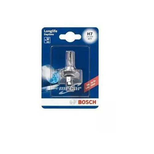 фото Bosch 1987301057 1 987 301 057_лампа h7 55w 12v px26d галогенная увелич. срок службы в блистере\