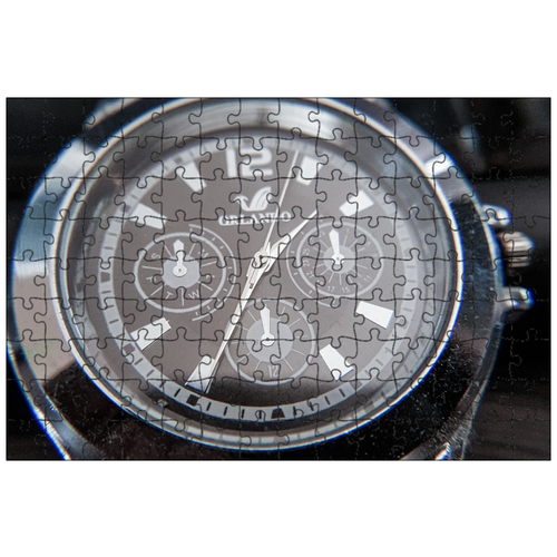 фото Магнитный пазл 27x18см."часы, макрос, механизм" на холодильник lotsprints