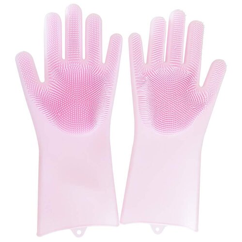 фото Многофункциональные перчатки силиконовые термостойкие для мытья посуды, перчатки-щетка для кухни,bloominghome accents. bh-swg-01