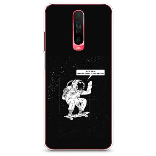 фото Силиконовый чехол "скейтер в космосе" на xiaomi redmi k30 / сяоми редми к30 case place