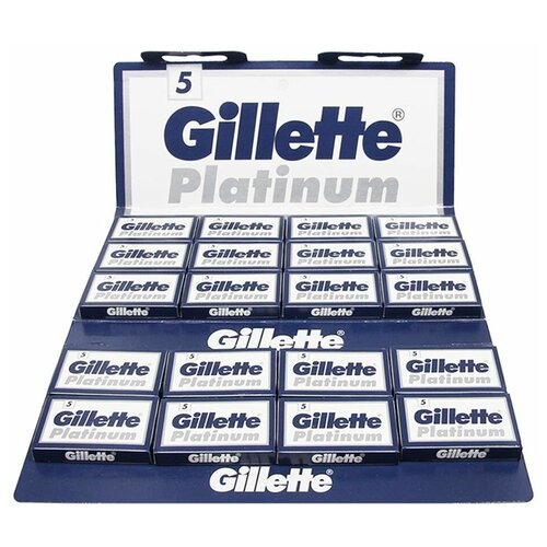 фото Лезвия для т-образного станка gillette platinum, 100 шт.