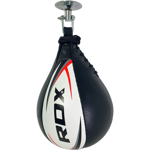 фото Груша пневматическая боксёрская скоростная, черно-белая rdx