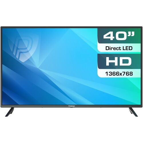 фото 40" телевизор prestigio 40 mate led (2020), черный