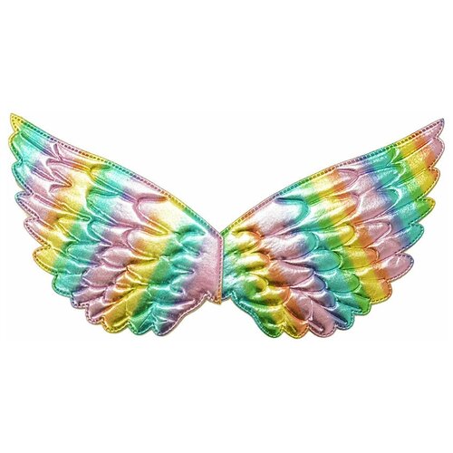 фото Карнавальный аксессуар riota крылья ангела, разноцветный, 40х20 см
