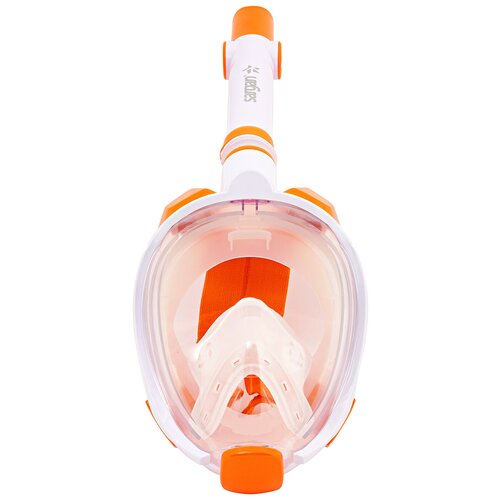 фото Полнолицевая маска для плавания (снорклинга) sargan галактика премиум цвет оранжевый детская