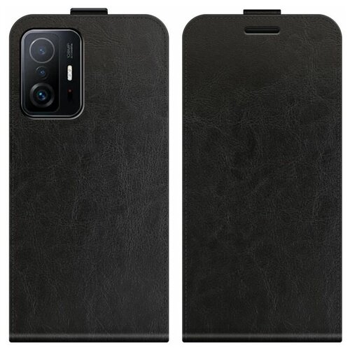 фото Brodef flip вертикальный эко кожаный чехол книжка xiaomi 11t / 11t pro черный