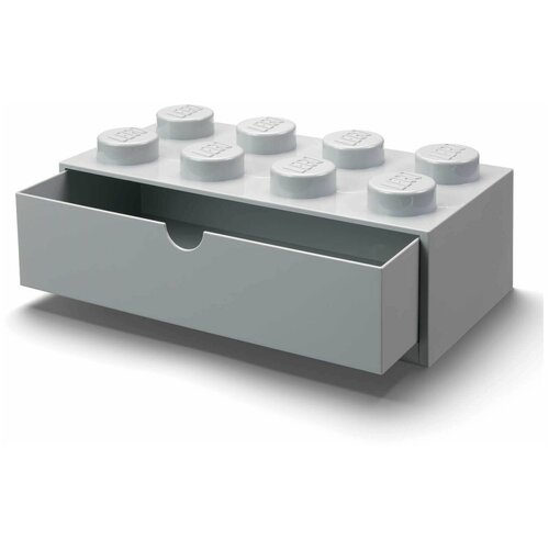 фото Ящик для хранения lego desk drawer 8 серый