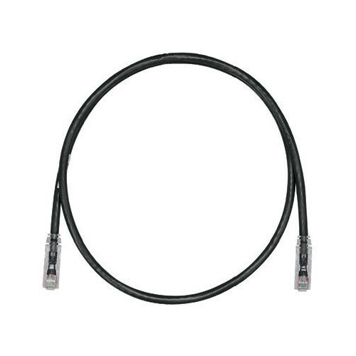 фото Патч-корд panduit utpspl3mbly вилка rj-45 кат.6 3м чёрный lszh