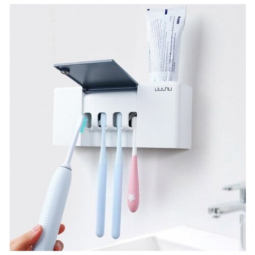 фото Держатель для дезинфекции зубных щеток xiaomi liushu sterilization toothbrush holder, белый