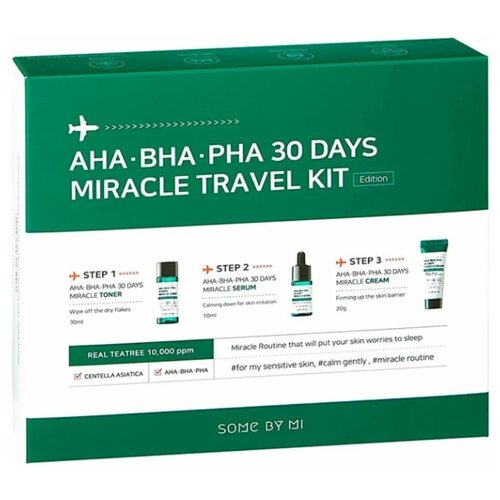 фото Some by mi набор для проблемной кожи с кислотами aha-bha-pha 30 days miracle travel kit 3