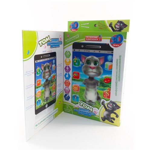 фото Интерактивный развивающий 3d планшет котик том (3+) ch toys