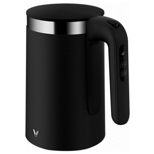 фото Viomi smart kettle black/умный чайник/подключение: bluetooth/mihome/питание:220-240в/мощность:1.8квт/объём:1,5л/вес:1,3кг/цвет: черный v-sk152b