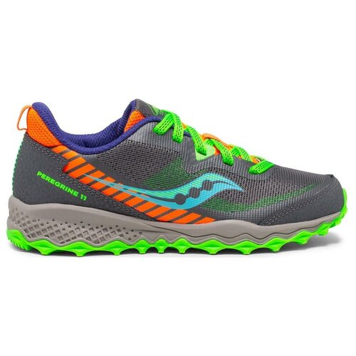 фото Беговые кроссовки saucony s-peregrine 11 shield grey/green (us:5)
