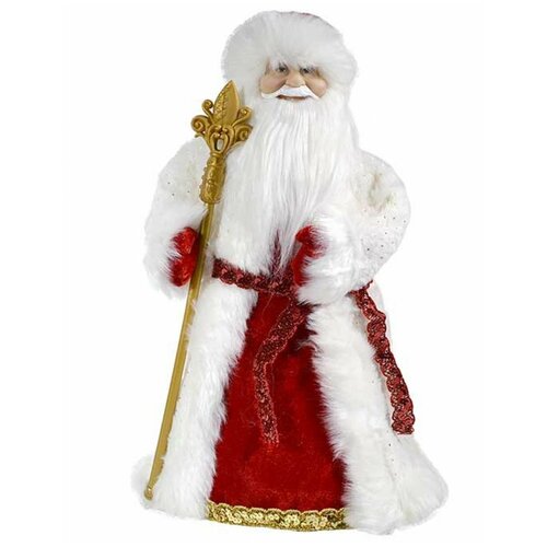 фото Фигурка дед мороз бело- красный костюм 50см osa toys