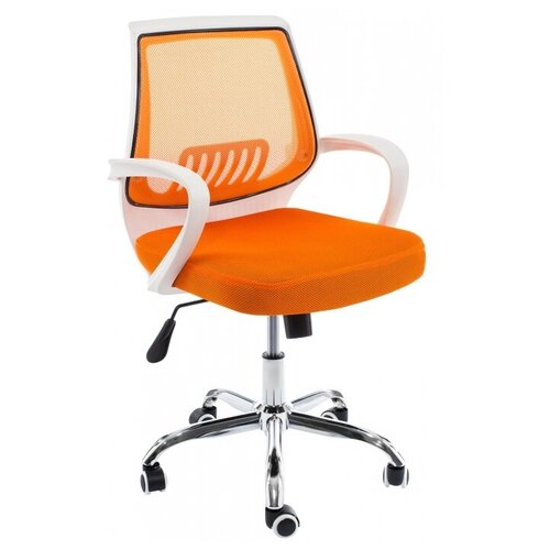 фото Компьютерное кресло woodville ergoplus белое / оранжевое