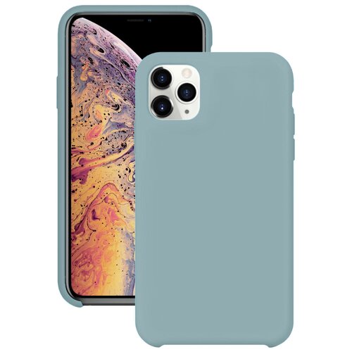 фото Силиконовый чехол для apple iphone 11 pro max / защитный чехол для мобильного телефона эпл айфон 11 про макс с покрытием софт тач / защитный силикон кейс для смартфона / премиум покрытие soft touch (небесно-голубой) life style