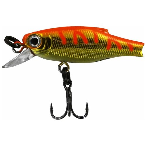 фото Воблер tsuribito "baby minnow crystal s", цвет: красный, золотой (549), длина 30 мм, вес 1,3 г