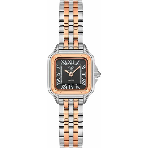 фото Наручные часы santa barbara polo & racquet club luxury, серебряный, черный