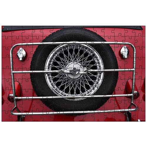 фото Магнитный пазл 27x18см."автомобиль, колесо, красный" на холодильник lotsprints