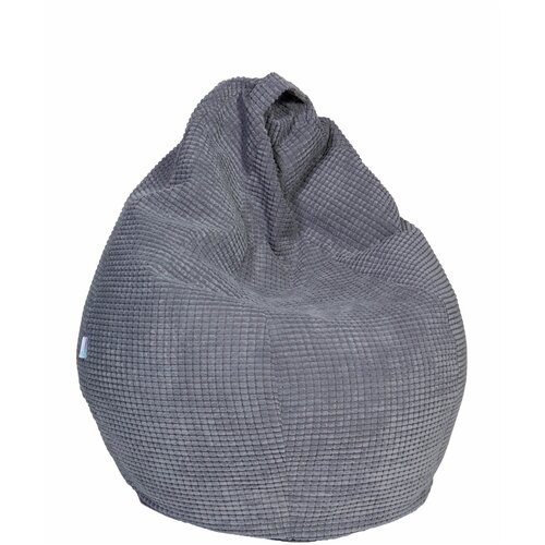 фото Кресло-мешок пуф лима, размер xxl, светло-серый, delicatex