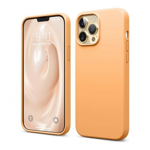 фото Чехол elago soft silicone (liquid) для iphone 13 pro max, цвет оранжевый (es13sc67- or)