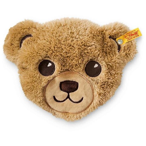 фото Мягкая игрушка steiff bear head heat cushion (штайф подушка-грелка в виде головы медвежонка бежевый 20 см)