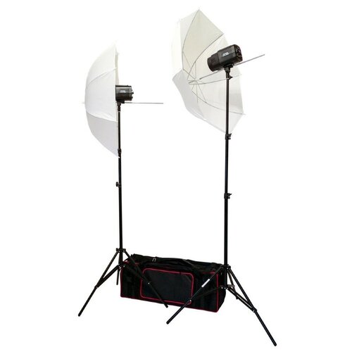 фото Fujimi fj sk2150u готовый набор для фотостудии 300 дж (моноблок, зонт, стойка)