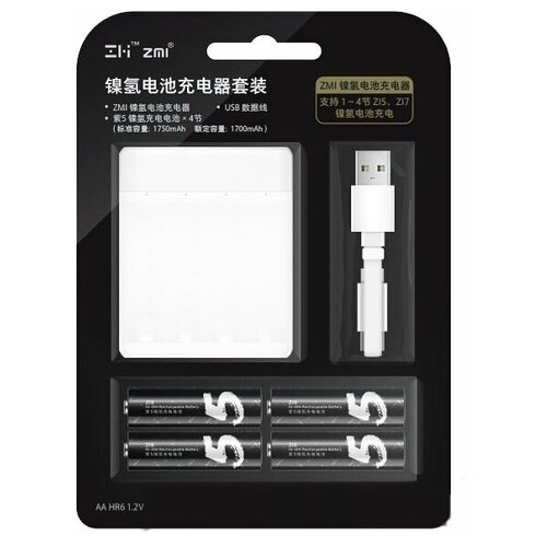 фото Зарядное устройство xiaomi zmi pb401 white - с аккумуляторам
